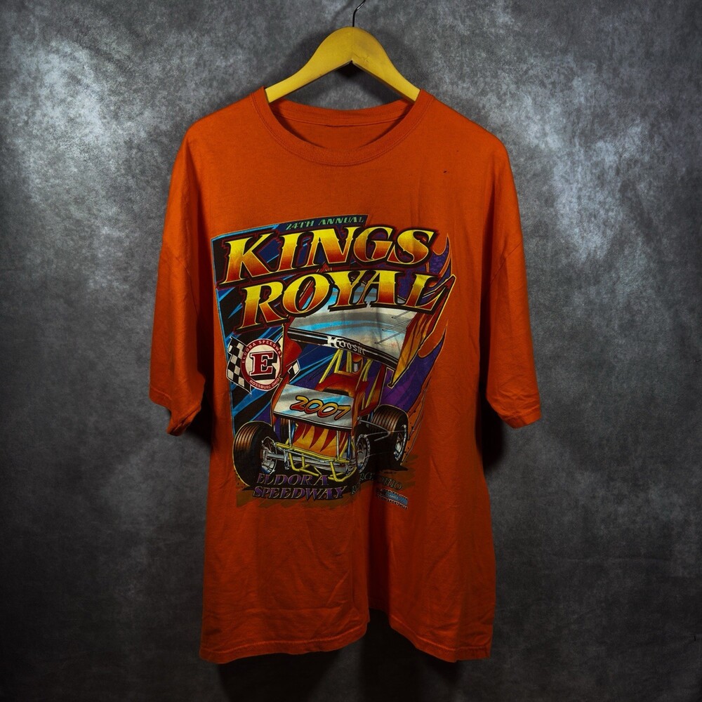 Vintage 2007 Kings Royal Eldora Speedway Racing T-Shirt‎ XL